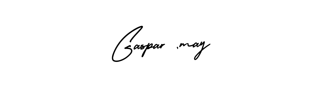 The best way (AmerikaSignatureDemo-Regular) to make a short signature is to pick only two or three words in your name. The name Gaspar ,may include a total of six letters. For converting this name. Gaspar ,may signature style 3 images and pictures png