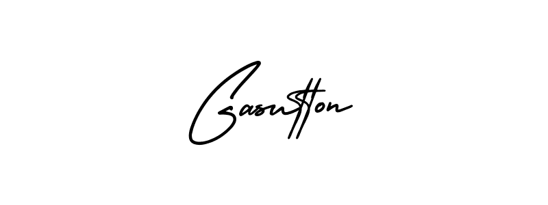 Use a signature maker to create a handwritten signature online. With this signature software, you can design (AmerikaSignatureDemo-Regular) your own signature for name Gasutton. Gasutton signature style 3 images and pictures png