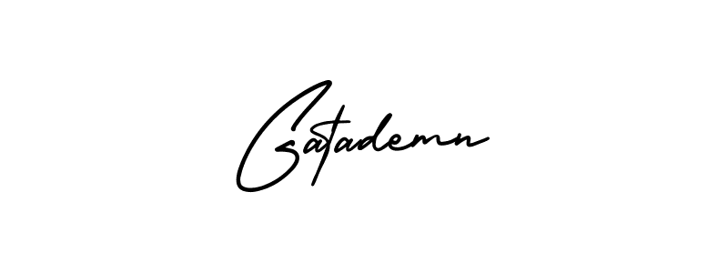 Gatademn stylish signature style. Best Handwritten Sign (AmerikaSignatureDemo-Regular) for my name. Handwritten Signature Collection Ideas for my name Gatademn. Gatademn signature style 3 images and pictures png