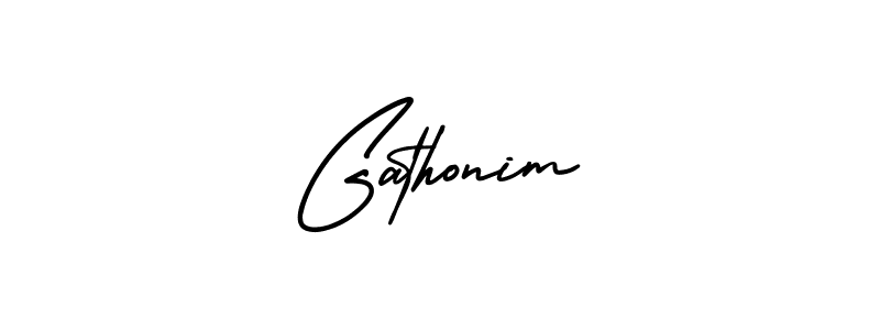You can use this online signature creator to create a handwritten signature for the name Gathonim. This is the best online autograph maker. Gathonim signature style 3 images and pictures png