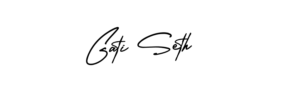 Also we have Gati Seth name is the best signature style. Create professional handwritten signature collection using AmerikaSignatureDemo-Regular autograph style. Gati Seth signature style 3 images and pictures png