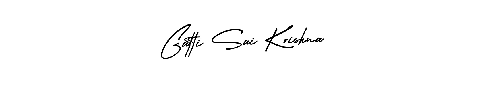 Gatti Sai Krishna stylish signature style. Best Handwritten Sign (AmerikaSignatureDemo-Regular) for my name. Handwritten Signature Collection Ideas for my name Gatti Sai Krishna. Gatti Sai Krishna signature style 3 images and pictures png