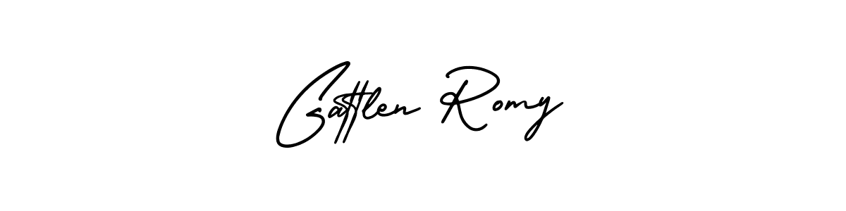 Make a beautiful signature design for name Gattlen Romy. With this signature (AmerikaSignatureDemo-Regular) style, you can create a handwritten signature for free. Gattlen Romy signature style 3 images and pictures png