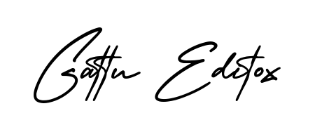 Use a signature maker to create a handwritten signature online. With this signature software, you can design (AmerikaSignatureDemo-Regular) your own signature for name Gattu Editox. Gattu Editox signature style 3 images and pictures png