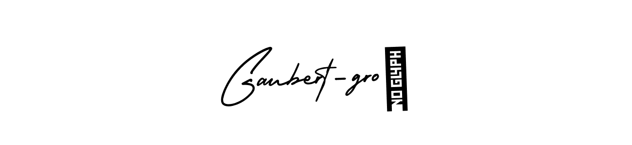 The best way (AmerikaSignatureDemo-Regular) to make a short signature is to pick only two or three words in your name. The name Gaubert-groß include a total of six letters. For converting this name. Gaubert-groß signature style 3 images and pictures png