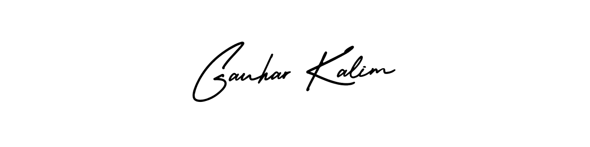 Use a signature maker to create a handwritten signature online. With this signature software, you can design (AmerikaSignatureDemo-Regular) your own signature for name Gauhar Kalim. Gauhar Kalim signature style 3 images and pictures png