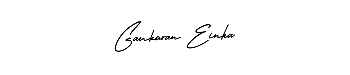 Design your own signature with our free online signature maker. With this signature software, you can create a handwritten (AmerikaSignatureDemo-Regular) signature for name Gaukaran Einha. Gaukaran Einha signature style 3 images and pictures png