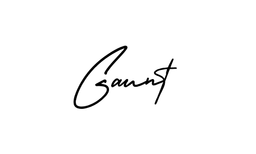 Make a beautiful signature design for name Gaunt. With this signature (AmerikaSignatureDemo-Regular) style, you can create a handwritten signature for free. Gaunt signature style 3 images and pictures png