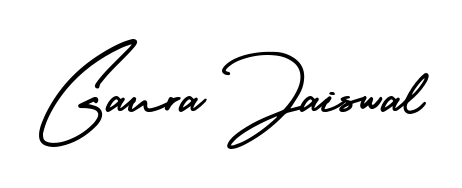 Practice writing Gaura Jaiswal with the flow of AmerikaSignatureDemo-Regular lettering. A fantastic source of inspiration for developing your personal signature style. Gaura Jaiswal signature style 3 images and pictures png