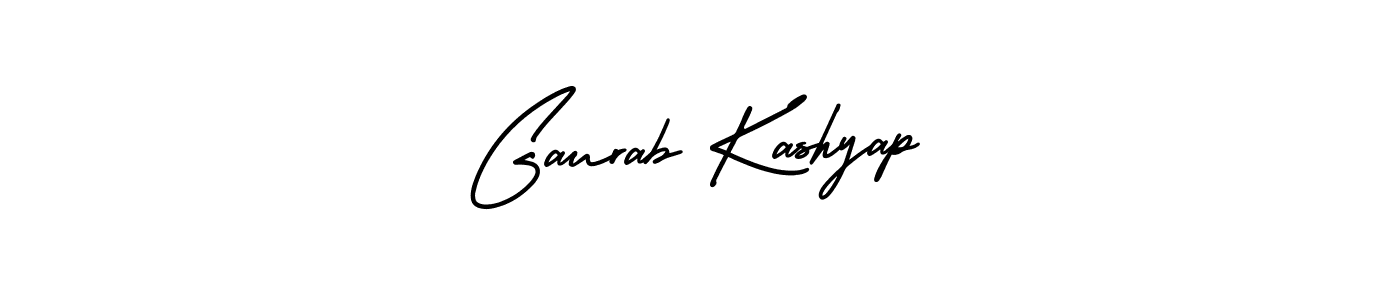 Make a beautiful signature design for name Gaurab Kashyap. With this signature (AmerikaSignatureDemo-Regular) style, you can create a handwritten signature for free. Gaurab Kashyap signature style 3 images and pictures png