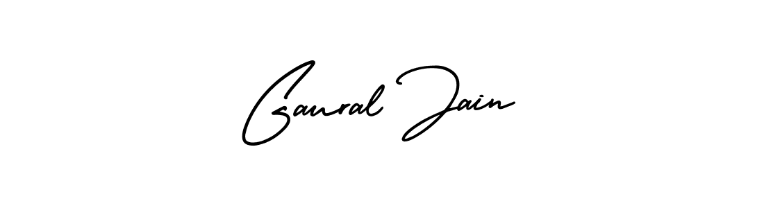 It looks lik you need a new signature style for name Gaural Jain. Design unique handwritten (AmerikaSignatureDemo-Regular) signature with our free signature maker in just a few clicks. Gaural Jain signature style 3 images and pictures png