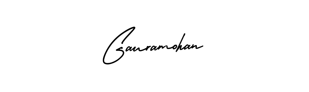 Make a beautiful signature design for name Gauramohan. With this signature (AmerikaSignatureDemo-Regular) style, you can create a handwritten signature for free. Gauramohan signature style 3 images and pictures png