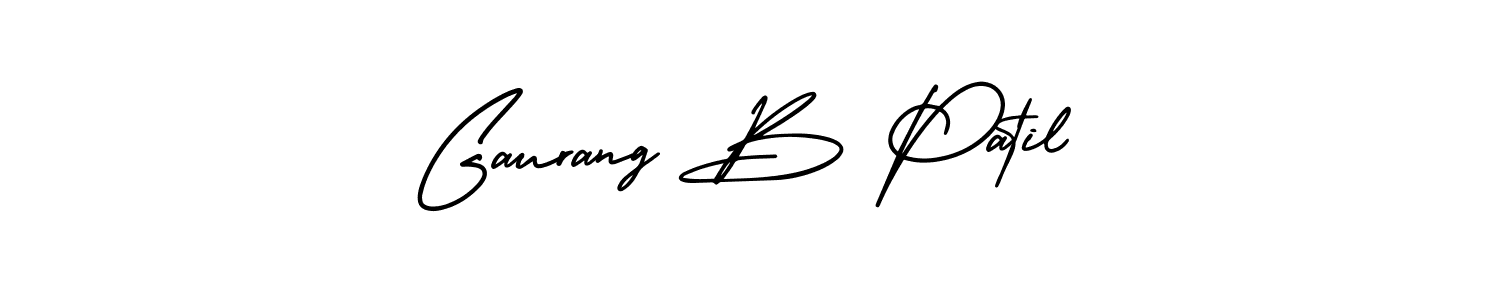 Design your own signature with our free online signature maker. With this signature software, you can create a handwritten (AmerikaSignatureDemo-Regular) signature for name Gaurang B Patil. Gaurang B Patil signature style 3 images and pictures png