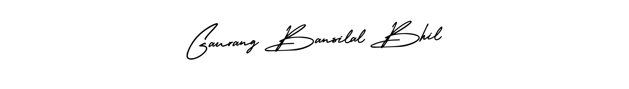 The best way (AmerikaSignatureDemo-Regular) to make a short signature is to pick only two or three words in your name. The name Gaurang Bansilal Bhil include a total of six letters. For converting this name. Gaurang Bansilal Bhil signature style 3 images and pictures png