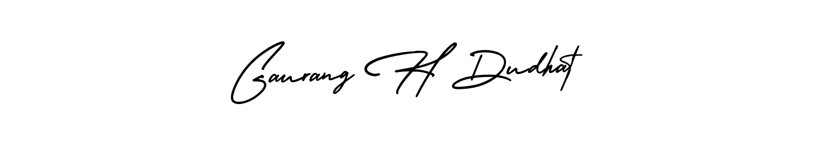 Similarly AmerikaSignatureDemo-Regular is the best handwritten signature design. Signature creator online .You can use it as an online autograph creator for name Gaurang H Dudhat. Gaurang H Dudhat signature style 3 images and pictures png