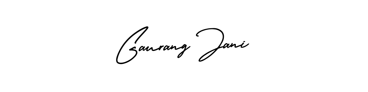 Make a beautiful signature design for name Gaurang Jani. With this signature (AmerikaSignatureDemo-Regular) style, you can create a handwritten signature for free. Gaurang Jani signature style 3 images and pictures png