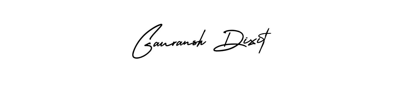 Gauransh Dixit stylish signature style. Best Handwritten Sign (AmerikaSignatureDemo-Regular) for my name. Handwritten Signature Collection Ideas for my name Gauransh Dixit. Gauransh Dixit signature style 3 images and pictures png