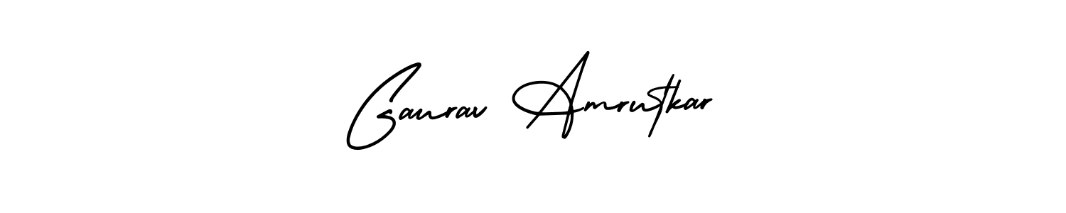AmerikaSignatureDemo-Regular is a professional signature style that is perfect for those who want to add a touch of class to their signature. It is also a great choice for those who want to make their signature more unique. Get Gaurav Amrutkar name to fancy signature for free. Gaurav Amrutkar signature style 3 images and pictures png