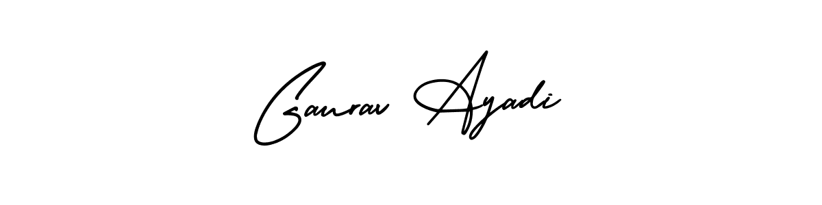 You can use this online signature creator to create a handwritten signature for the name Gaurav Ayadi. This is the best online autograph maker. Gaurav Ayadi signature style 3 images and pictures png