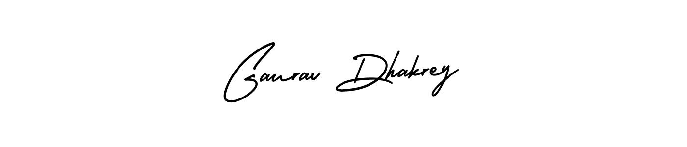 Gaurav Dhakrey stylish signature style. Best Handwritten Sign (AmerikaSignatureDemo-Regular) for my name. Handwritten Signature Collection Ideas for my name Gaurav Dhakrey. Gaurav Dhakrey signature style 3 images and pictures png