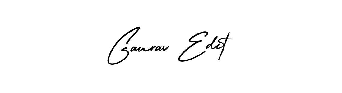 Create a beautiful signature design for name Gaurav Edit. With this signature (AmerikaSignatureDemo-Regular) fonts, you can make a handwritten signature for free. Gaurav Edit signature style 3 images and pictures png