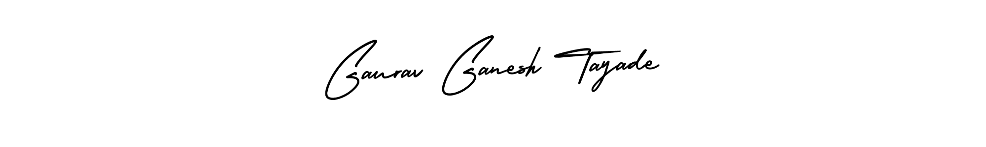 How to make Gaurav Ganesh Tayade name signature. Use AmerikaSignatureDemo-Regular style for creating short signs online. This is the latest handwritten sign. Gaurav Ganesh Tayade signature style 3 images and pictures png