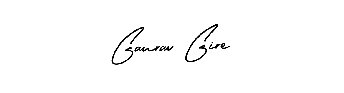 Design your own signature with our free online signature maker. With this signature software, you can create a handwritten (AmerikaSignatureDemo-Regular) signature for name Gaurav Gire. Gaurav Gire signature style 3 images and pictures png