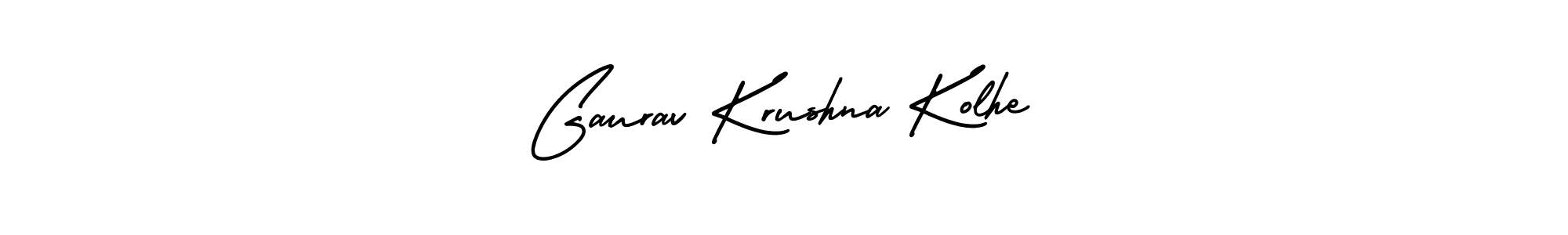 Create a beautiful signature design for name Gaurav Krushna Kolhe. With this signature (AmerikaSignatureDemo-Regular) fonts, you can make a handwritten signature for free. Gaurav Krushna Kolhe signature style 3 images and pictures png