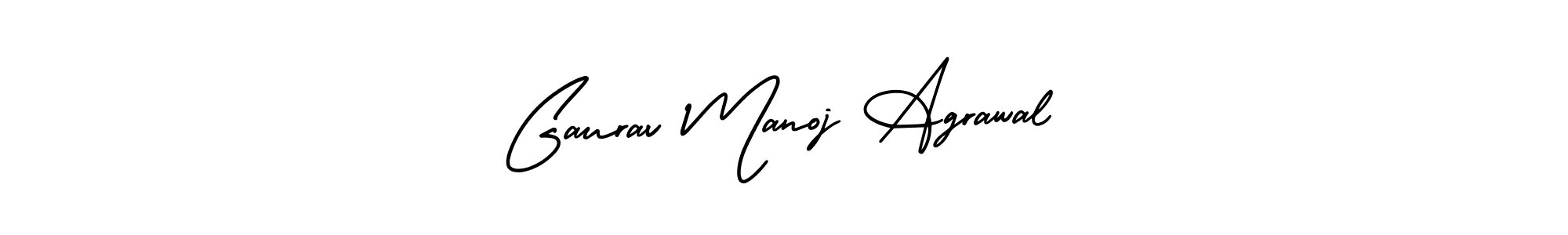 Gaurav Manoj Agrawal stylish signature style. Best Handwritten Sign (AmerikaSignatureDemo-Regular) for my name. Handwritten Signature Collection Ideas for my name Gaurav Manoj Agrawal. Gaurav Manoj Agrawal signature style 3 images and pictures png