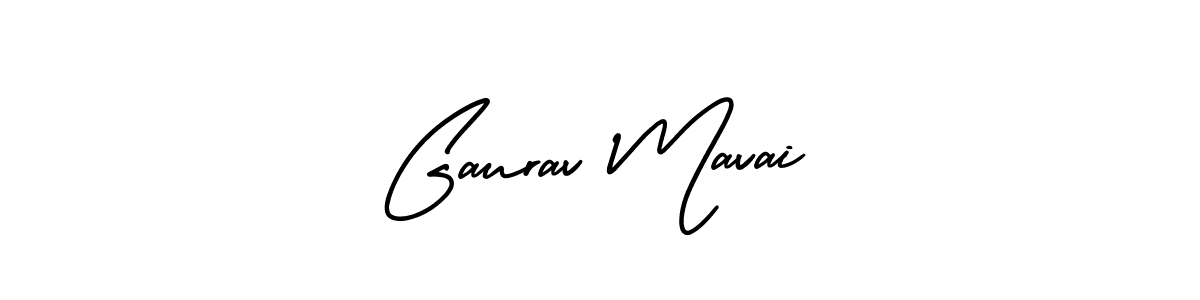 This is the best signature style for the Gaurav Mavai name. Also you like these signature font (AmerikaSignatureDemo-Regular). Mix name signature. Gaurav Mavai signature style 3 images and pictures png