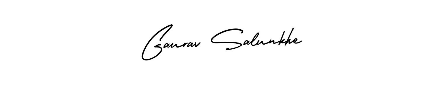 Best and Professional Signature Style for Gaurav Salunkhe. AmerikaSignatureDemo-Regular Best Signature Style Collection. Gaurav Salunkhe signature style 3 images and pictures png