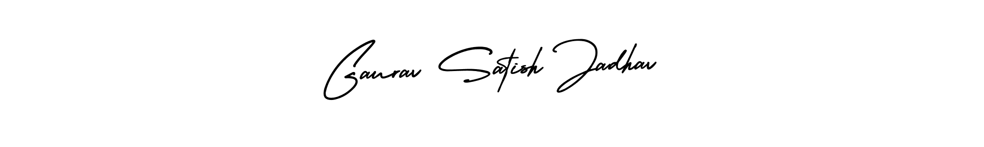 Make a short Gaurav Satish Jadhav signature style. Manage your documents anywhere anytime using AmerikaSignatureDemo-Regular. Create and add eSignatures, submit forms, share and send files easily. Gaurav Satish Jadhav signature style 3 images and pictures png
