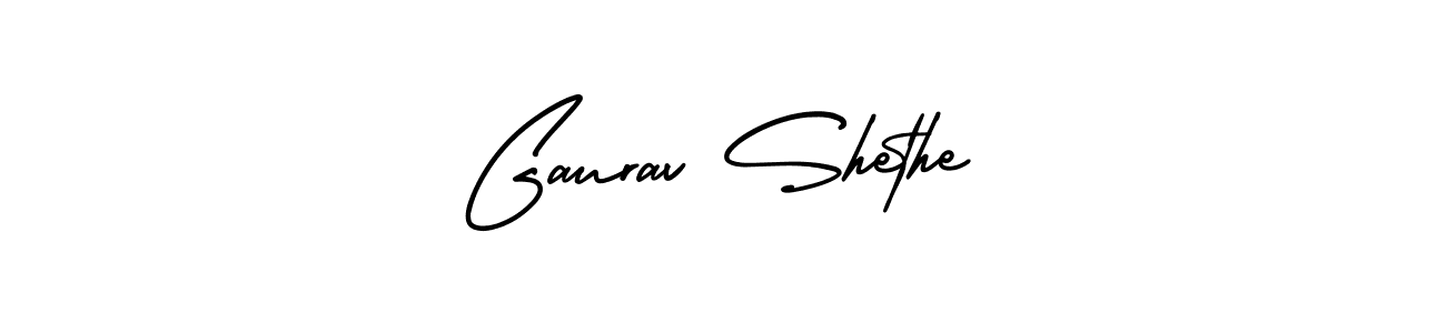 You should practise on your own different ways (AmerikaSignatureDemo-Regular) to write your name (Gaurav Shethe) in signature. don't let someone else do it for you. Gaurav Shethe signature style 3 images and pictures png