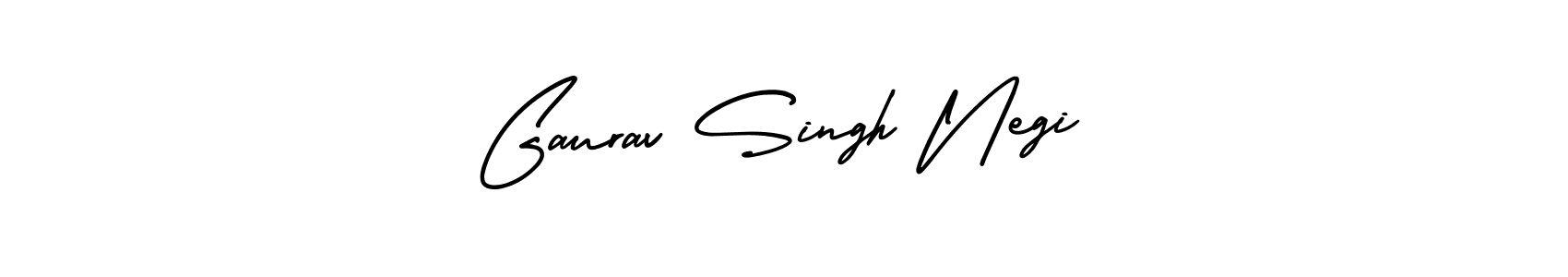 Make a beautiful signature design for name Gaurav Singh Negi. With this signature (AmerikaSignatureDemo-Regular) style, you can create a handwritten signature for free. Gaurav Singh Negi signature style 3 images and pictures png