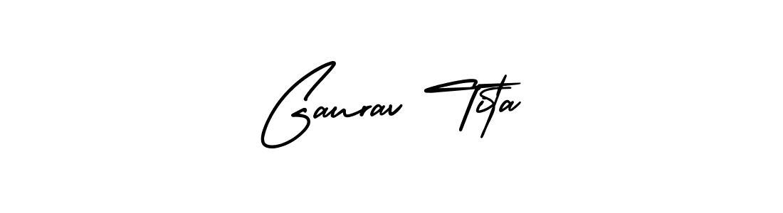 See photos of Gaurav Tita official signature by Spectra . Check more albums & portfolios. Read reviews & check more about AmerikaSignatureDemo-Regular font. Gaurav Tita signature style 3 images and pictures png