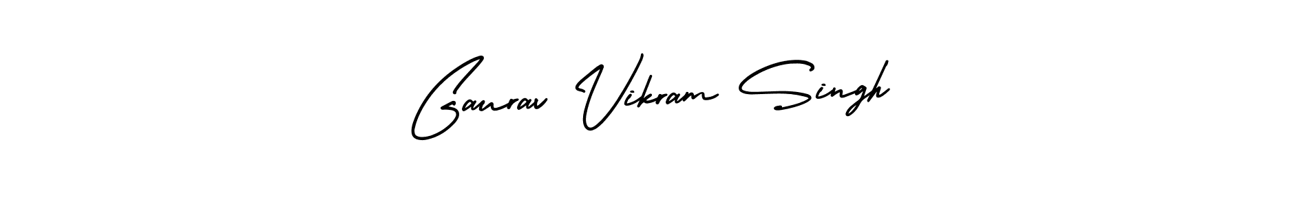 Gaurav Vikram Singh stylish signature style. Best Handwritten Sign (AmerikaSignatureDemo-Regular) for my name. Handwritten Signature Collection Ideas for my name Gaurav Vikram Singh. Gaurav Vikram Singh signature style 3 images and pictures png