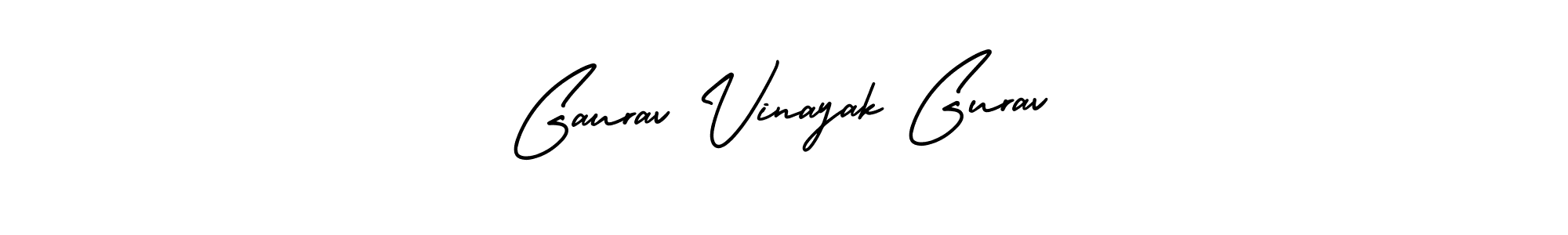 Make a beautiful signature design for name Gaurav Vinayak Gurav. With this signature (AmerikaSignatureDemo-Regular) style, you can create a handwritten signature for free. Gaurav Vinayak Gurav signature style 3 images and pictures png