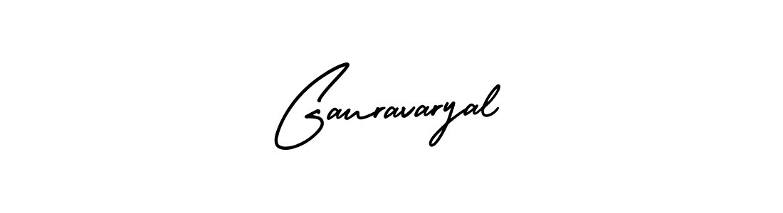 How to make Gauravaryal signature? AmerikaSignatureDemo-Regular is a professional autograph style. Create handwritten signature for Gauravaryal name. Gauravaryal signature style 3 images and pictures png