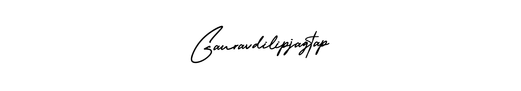 The best way (AmerikaSignatureDemo-Regular) to make a short signature is to pick only two or three words in your name. The name Gauravdilipjagtap include a total of six letters. For converting this name. Gauravdilipjagtap signature style 3 images and pictures png