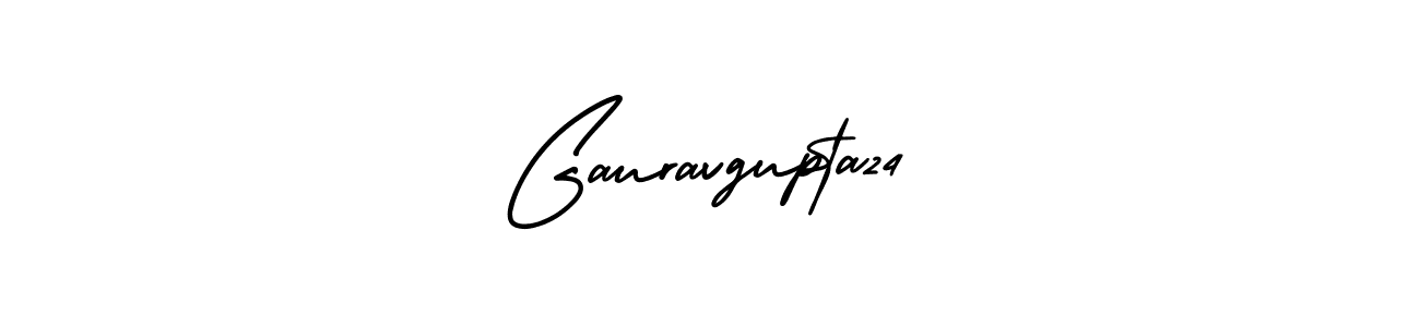 Design your own signature with our free online signature maker. With this signature software, you can create a handwritten (AmerikaSignatureDemo-Regular) signature for name Gauravgupta24. Gauravgupta24 signature style 3 images and pictures png