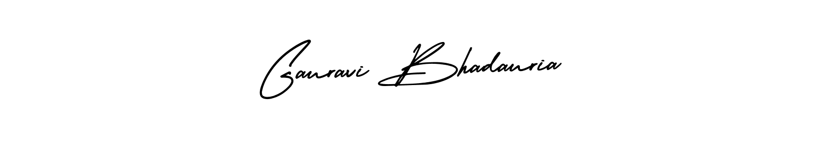 Create a beautiful signature design for name Gauravi Bhadauria. With this signature (AmerikaSignatureDemo-Regular) fonts, you can make a handwritten signature for free. Gauravi Bhadauria signature style 3 images and pictures png