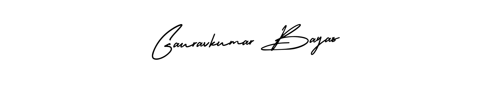 Make a beautiful signature design for name Gauravkumar Bayas. With this signature (AmerikaSignatureDemo-Regular) style, you can create a handwritten signature for free. Gauravkumar Bayas signature style 3 images and pictures png