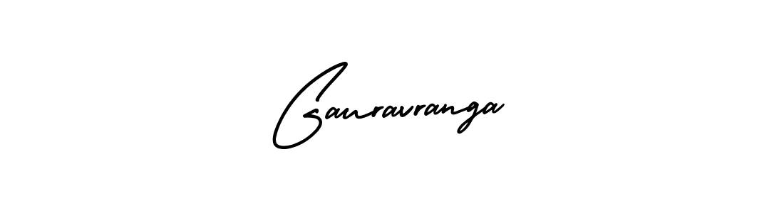 You should practise on your own different ways (AmerikaSignatureDemo-Regular) to write your name (Gauravranga) in signature. don't let someone else do it for you. Gauravranga signature style 3 images and pictures png