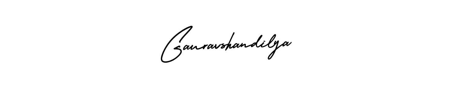 Use a signature maker to create a handwritten signature online. With this signature software, you can design (AmerikaSignatureDemo-Regular) your own signature for name Gauravshandilya. Gauravshandilya signature style 3 images and pictures png