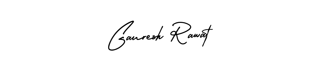 Gauresh Rawat stylish signature style. Best Handwritten Sign (AmerikaSignatureDemo-Regular) for my name. Handwritten Signature Collection Ideas for my name Gauresh Rawat. Gauresh Rawat signature style 3 images and pictures png