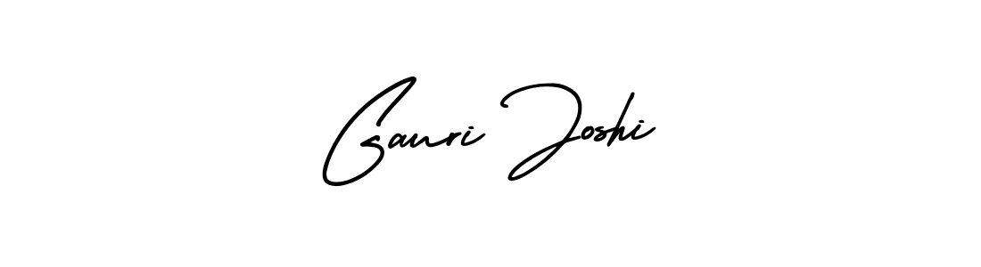Make a beautiful signature design for name Gauri Joshi. With this signature (AmerikaSignatureDemo-Regular) style, you can create a handwritten signature for free. Gauri Joshi signature style 3 images and pictures png