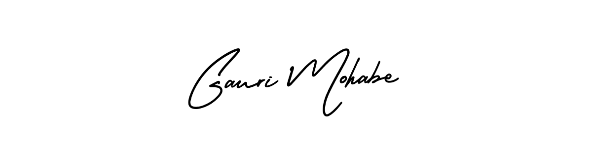 Best and Professional Signature Style for Gauri Mohabe. AmerikaSignatureDemo-Regular Best Signature Style Collection. Gauri Mohabe signature style 3 images and pictures png