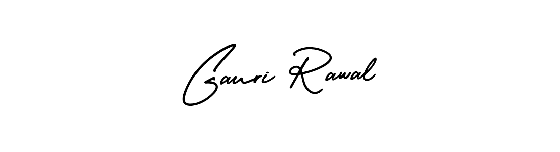Best and Professional Signature Style for Gauri Rawal. AmerikaSignatureDemo-Regular Best Signature Style Collection. Gauri Rawal signature style 3 images and pictures png