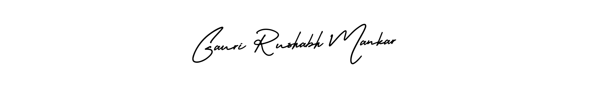 Design your own signature with our free online signature maker. With this signature software, you can create a handwritten (AmerikaSignatureDemo-Regular) signature for name Gauri Rushabh Mankar. Gauri Rushabh Mankar signature style 3 images and pictures png