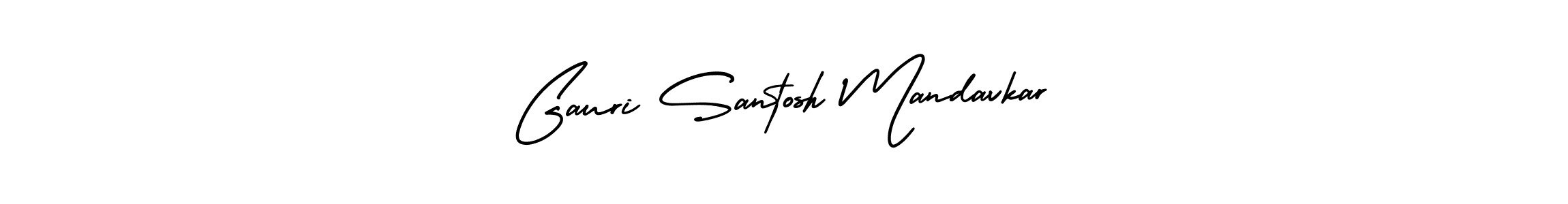 Make a short Gauri Santosh Mandavkar signature style. Manage your documents anywhere anytime using AmerikaSignatureDemo-Regular. Create and add eSignatures, submit forms, share and send files easily. Gauri Santosh Mandavkar signature style 3 images and pictures png